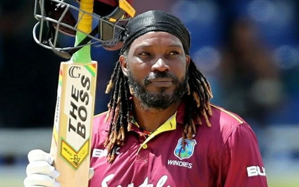 Chris Gayle's&nbsp; classic hundred (Source: @1DAVID92/x.com)