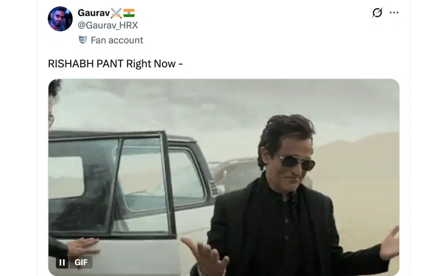 Fan tweet [Source: @Gaurav_HRX/X.com]