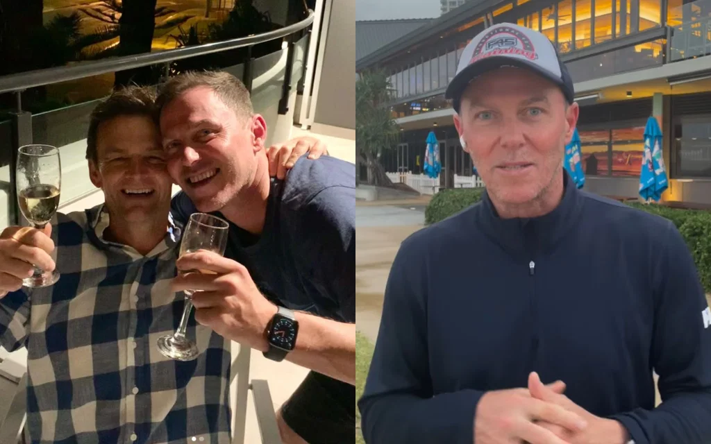 Damien Martyn with Adam Gilchrist [Source: @damienmartyn/Instagram]