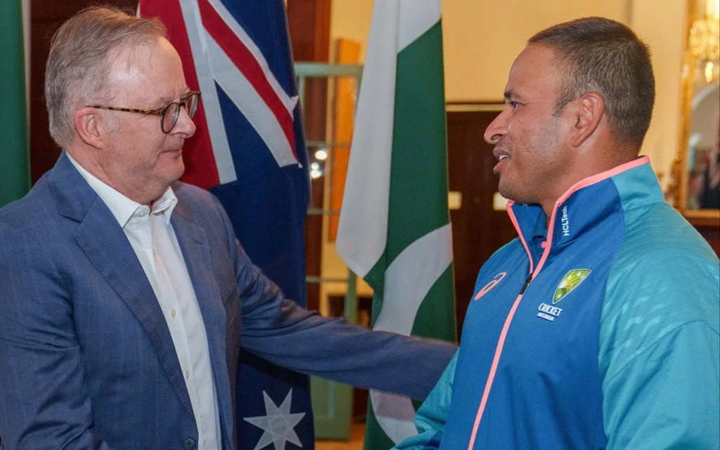 Aussie PM congratulates Khawaja (Source: @AlboMP/x.com)