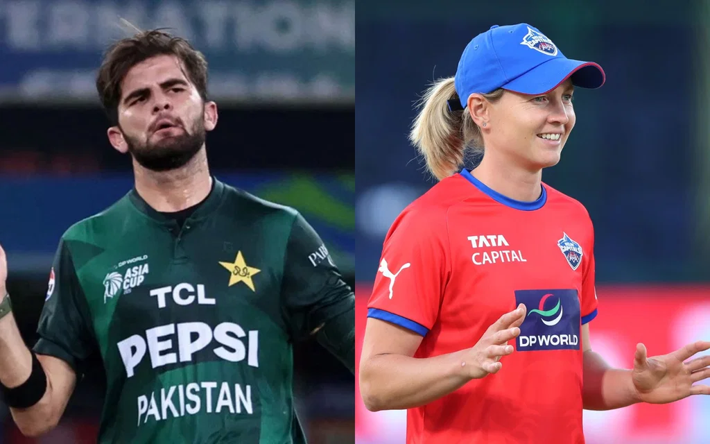 Shaheen Afridi and Meg Lanning [Source: AFP, @wplt20/x]