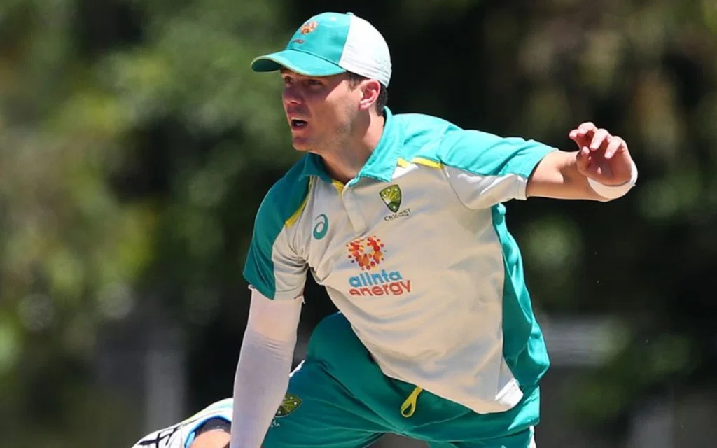 Mitchell Swepson laments the lack of spin in the Ashes [Source: @7Cricket/X]