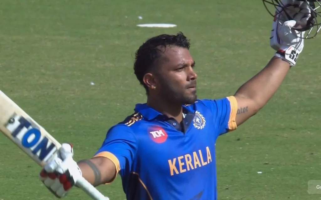 Vishnu Vinod in action before IPL 2026 [Source: @CricCrazyJohns/x]