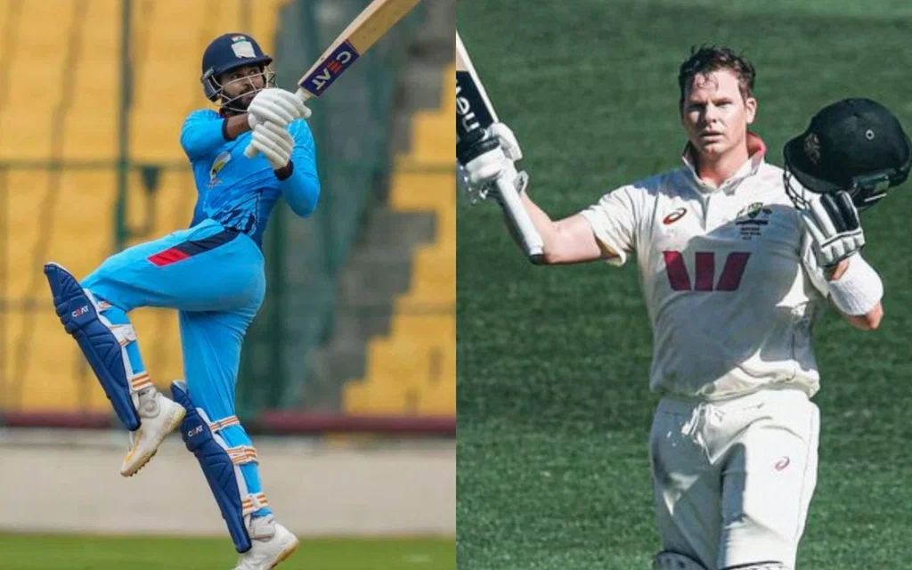 Shreyas Iyer and Steve Smith [Source: @Aspirant_9457, @ImTanujSingh/x]