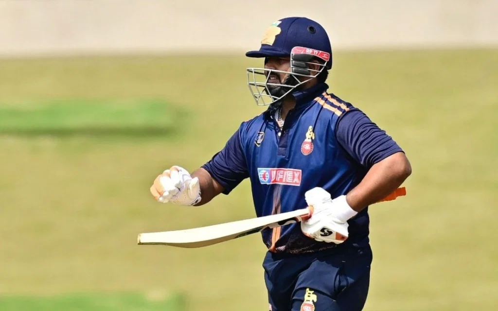 Rishabh Pant for Delhi [Source: @Saabir_Saabu01/X]