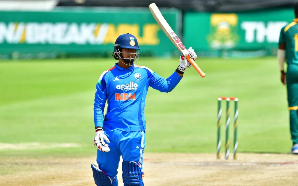 Vaibhav Suryavanshi vs SA U19 (Source: @BCCI,x.com)