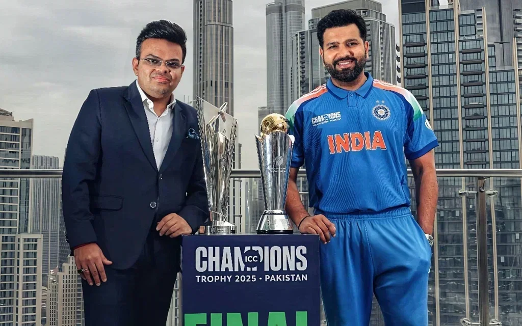 Rohit Sharma with Jay Shah [Source: @thecricketgully/X]