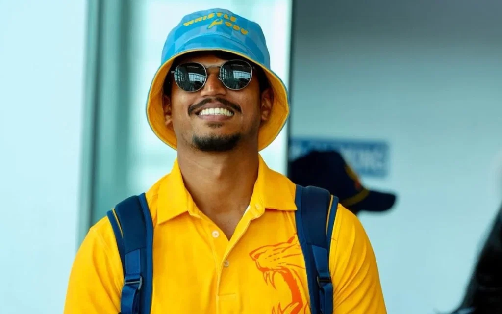 Ramakrishna Ghosh for CSK [Source: @CricCrazyJohns/X]