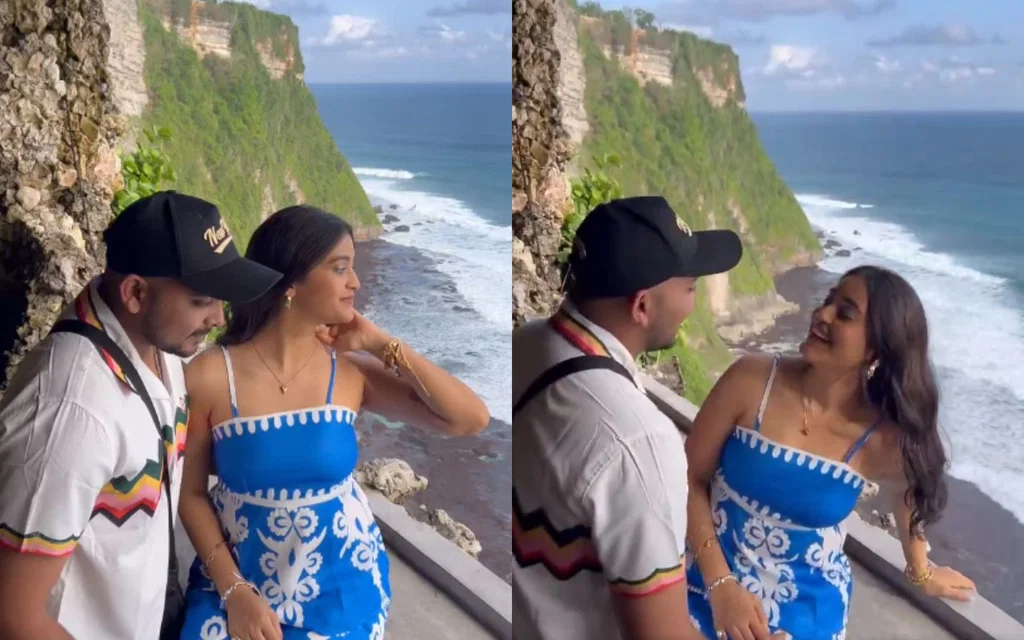 Prithvi Shaw with his girlfriend [Source: @prithvishaw/instagram.com]