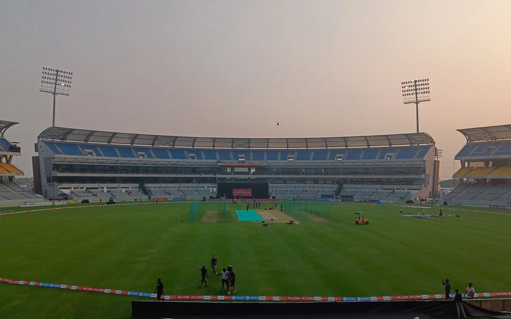 BCA Stadium, Kotambi, Vadodara [Source: @ShayanAcharya/X]