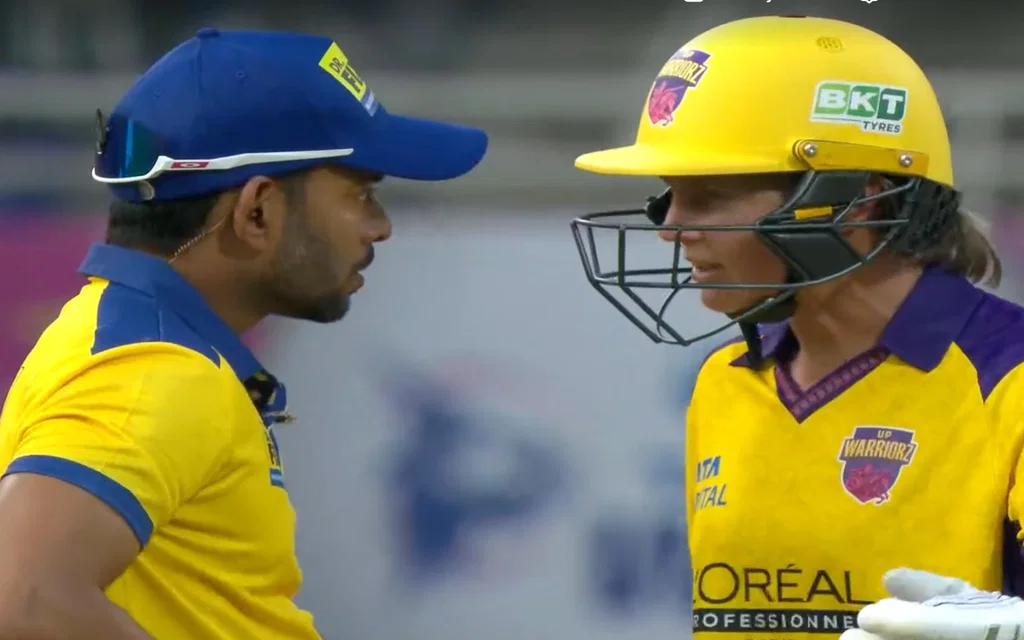 Meg Lanning argues with umpire - (Source: ScreenGrab/X.com)