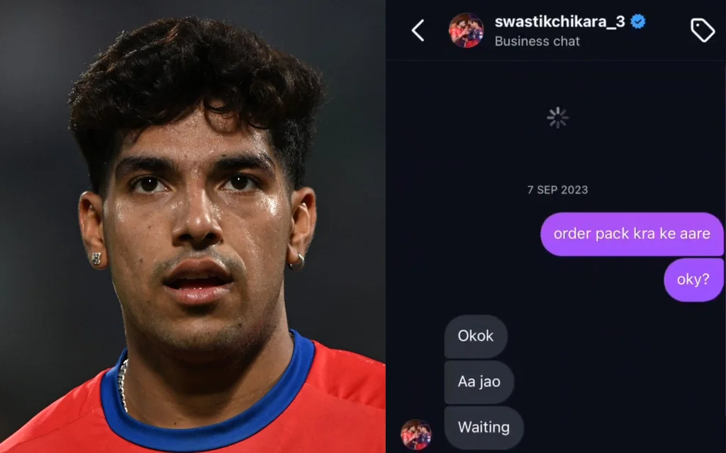 Swastik Chikara chats leaked [Source: AFP Photos, @JeetN25/x.com]
