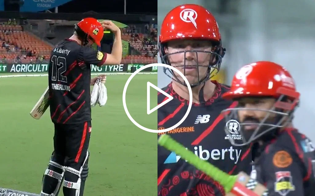 Mohammad Rizwan dragged out in BBL. Image Credits: X