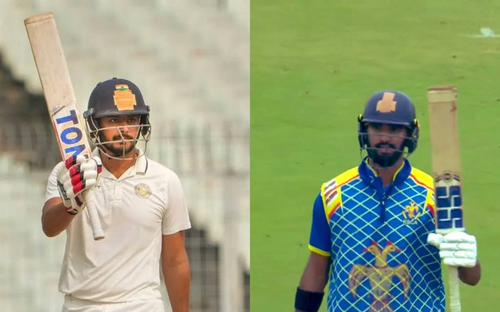 Harvik Desai and Devdutt Padikkal featured performers of VHT QF Day 1 [Source: samking1406, JioHotstar/X.com]