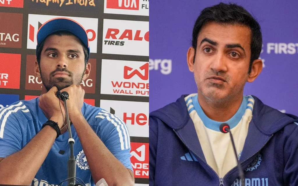 Washington Sundar Gautam Gambhir for India. Image Credits: X