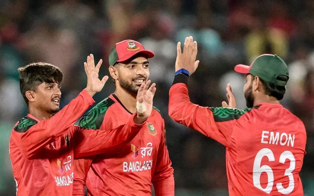 Bangladesh players in action [Source: AFP]