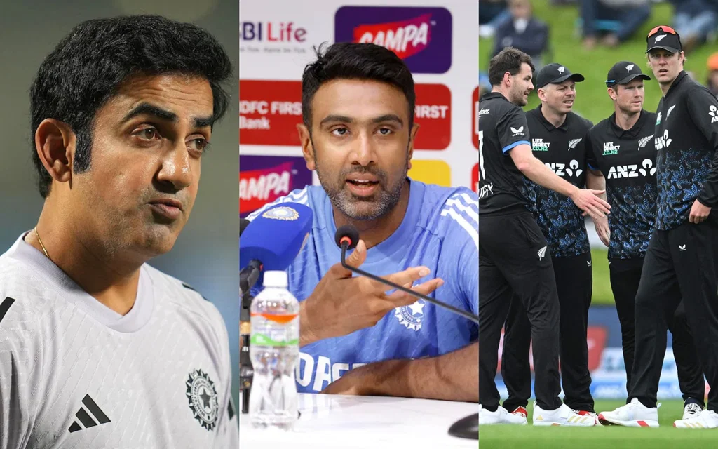 Gautam Gambhir Ravichandran Ashwin New Zealand. Image Credits: X