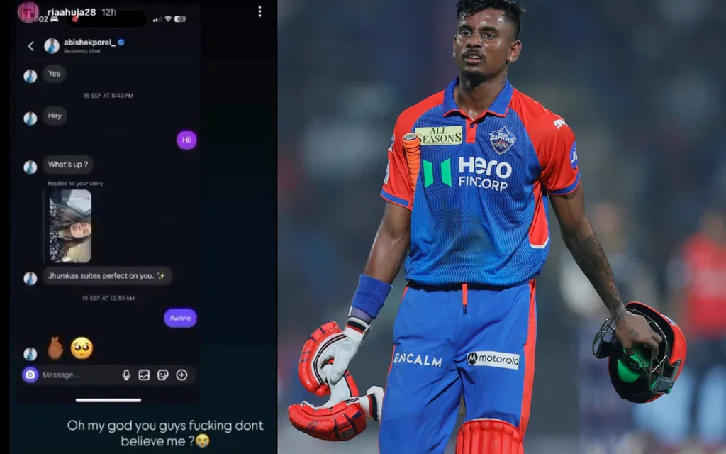 Abishek Porel chats leaked [Source: @BCCI, @babloobhaiya3/X.com]