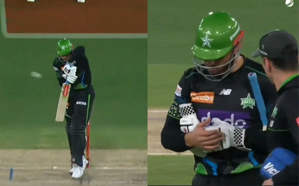 Marcus Stoinis was retired out vs AS [Source: BBL/X.com]