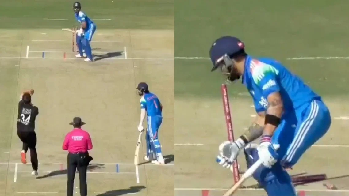 Virat Kohli's dismissal - (Source: ScreenGrab/X.com)