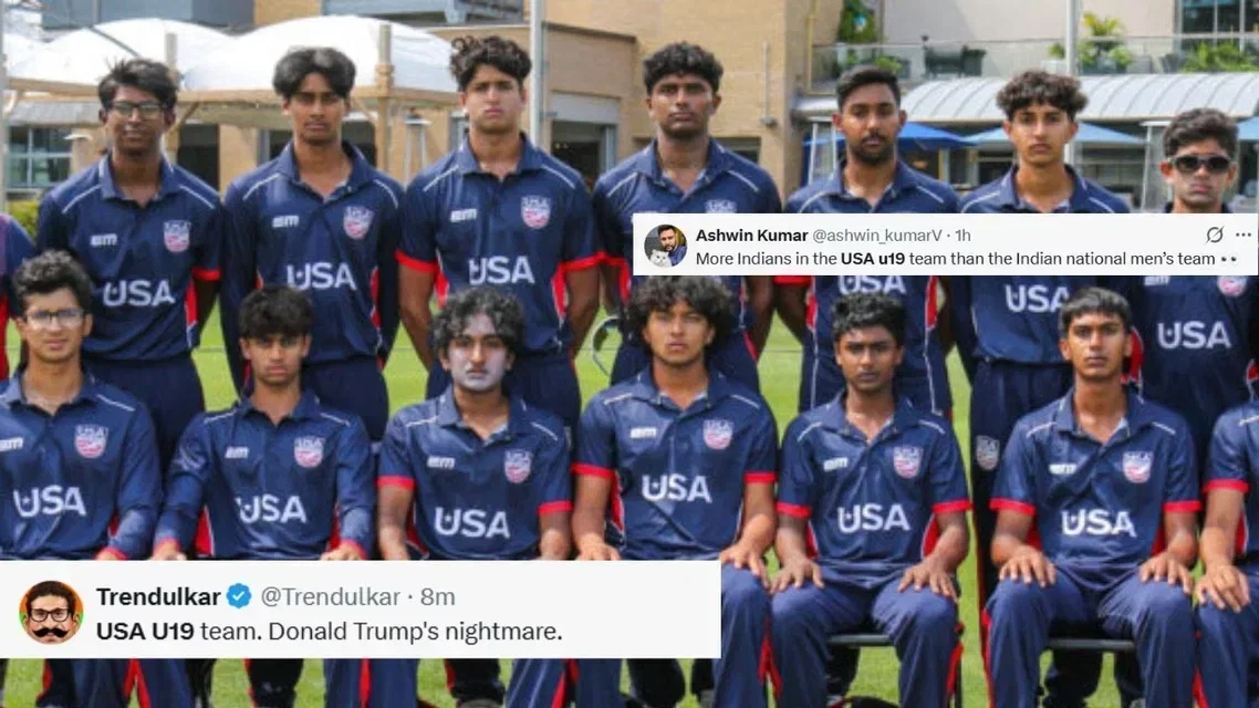 USA U19 cricket team for U19 World Cup [Source: Screengrab]