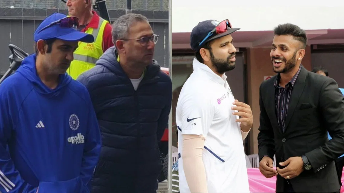 Gautam Gambhir accused of vengeance against Rohit Sharma [Source: @Rajiv1841, @tiwarymanoj/X.com]