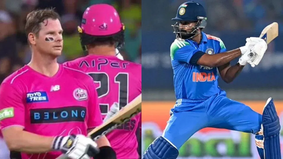 स्टीव स्मिथ और श्रेयस अय्यर [Source: @BBL/x, AFP]