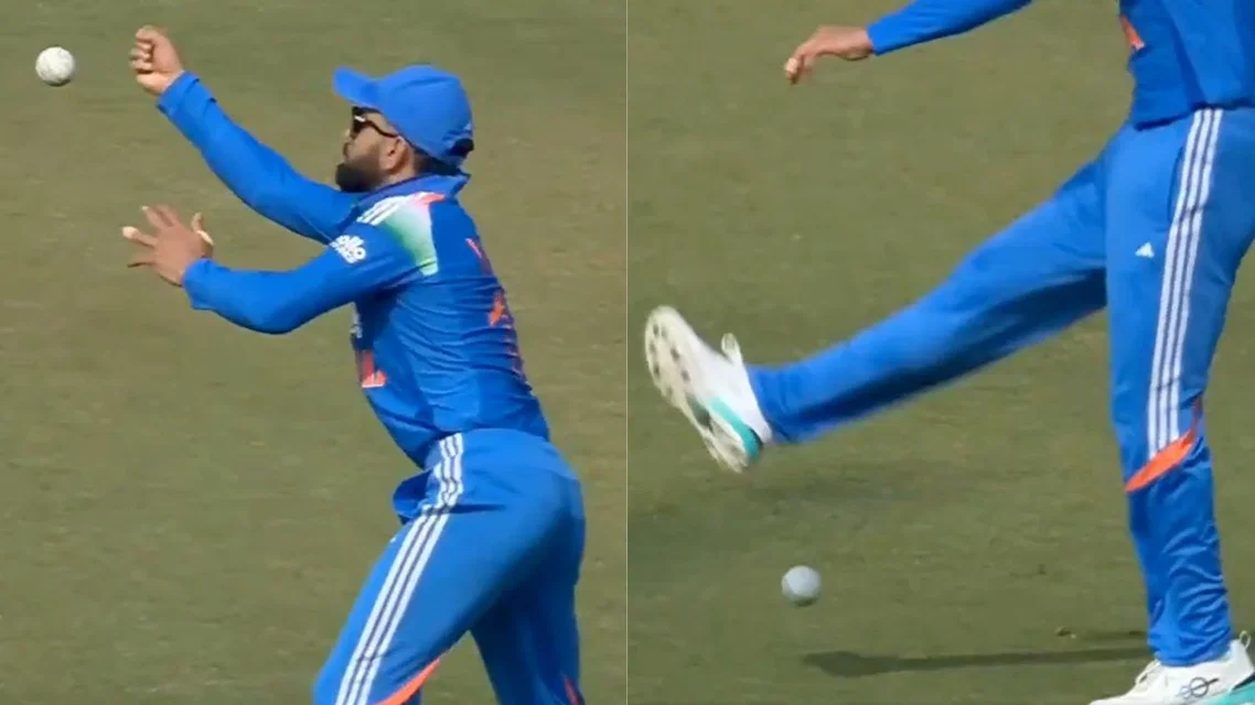 Virat Kohli fielding effort - (Source: ScreenGrab)