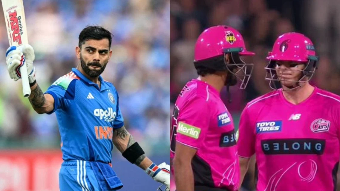 Virat Kohli and Babar Azam, Steve Smith [Source: AFP, @BBL/x]