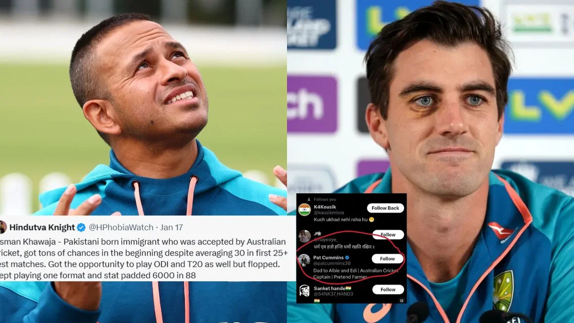 Pat Cummins and Usman Khawaja [Image Credits: X]