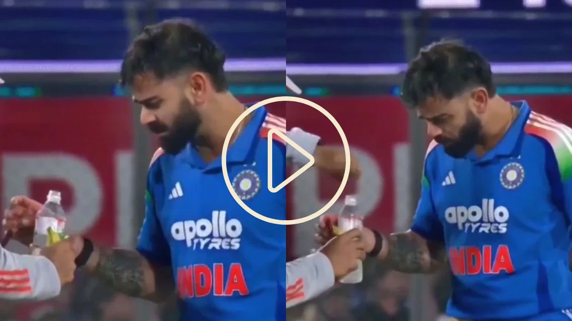 Virat Kohli's hilarious reaction (Source: @crickohlic/x.com)