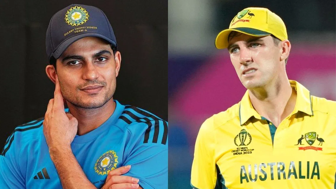 Shubman Gill and Pat Cummins [Source: @sujeetsuman1991, @Vikas662005/x]