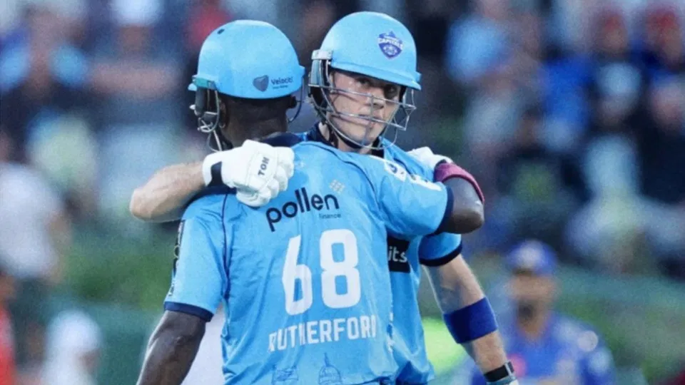 Dewald Brevis' rescue act vs JSK. [Source - @SA20_league/x]