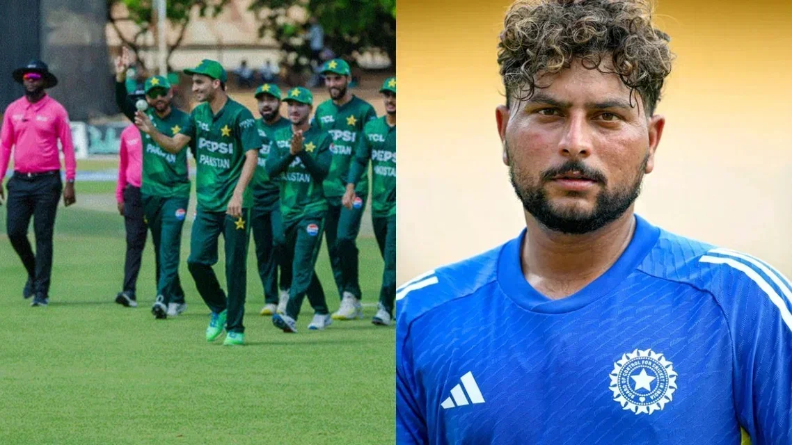 Sufiyan Muqeem for Pakistan and Kuldeep Yadav. Image Credits: X