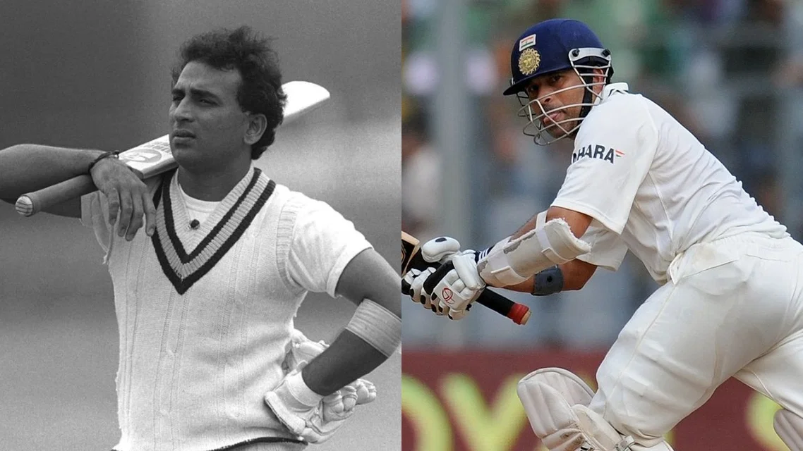 Sunil Gavaskar (L) and Sachin Tendulkar (R) (Source: AFP)&nbsp;