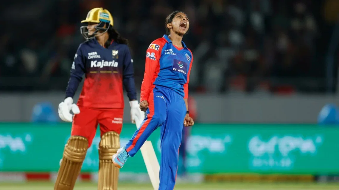 RCB Women bowled out for just 109 [Source: @SpotOnEntertai1/x]