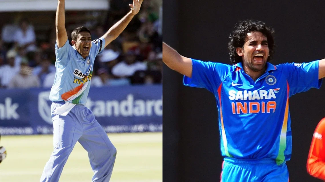 Anil Kumble (L) and Zaheer Khan (R) (Source: AFP)