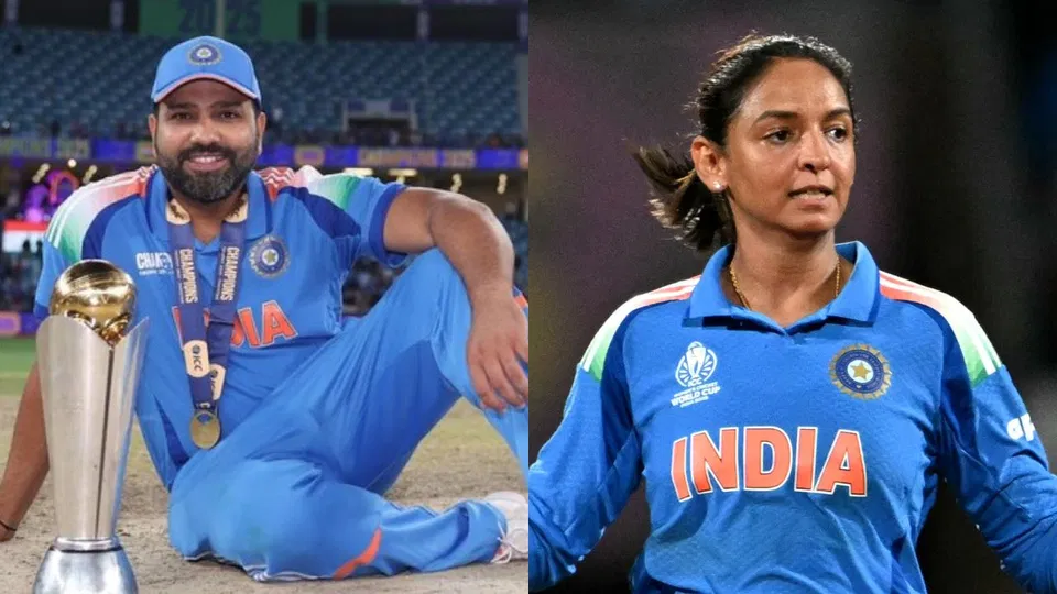 रोहित शर्मा और हरमनप्रीत कौर [Source: @CricCrazyJohns, @SPORTYVISHAL/x]