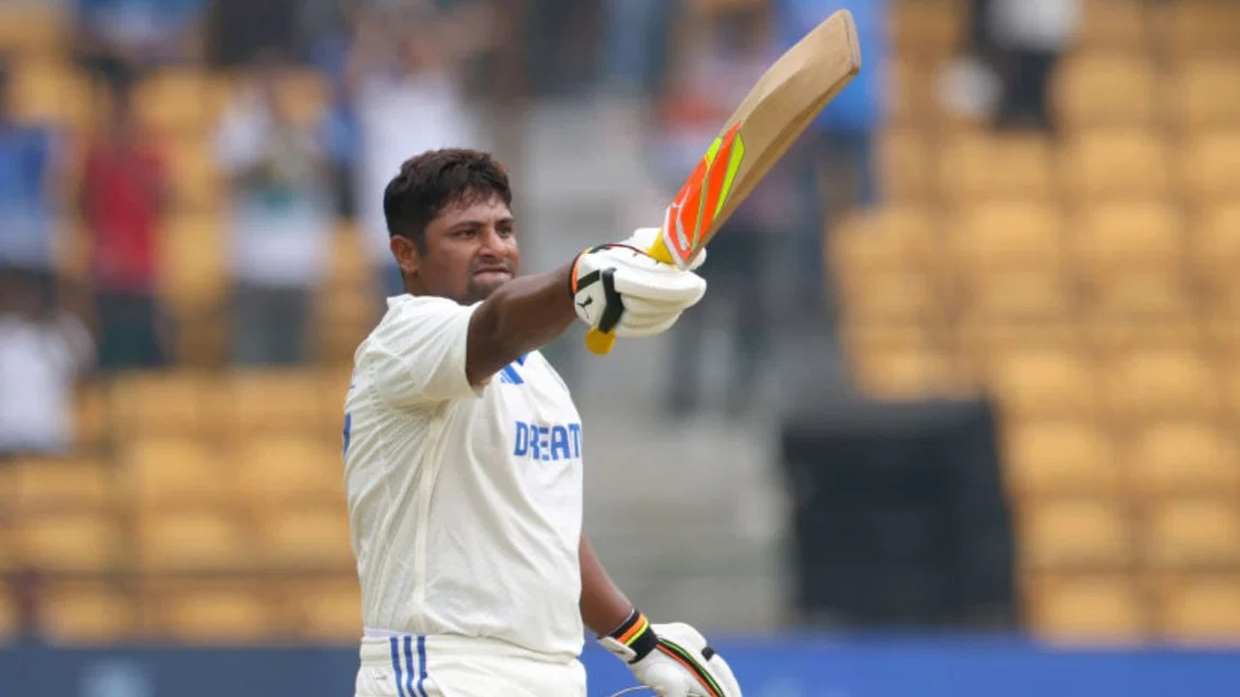 Sarfaraz Khan in the Indian jersey [Source: X]