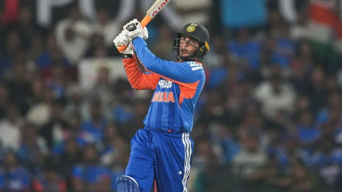 Abhishek Sharma scores the second-fastest fifty by an Indian in T20Is [Source: @49_all_out/x.com]