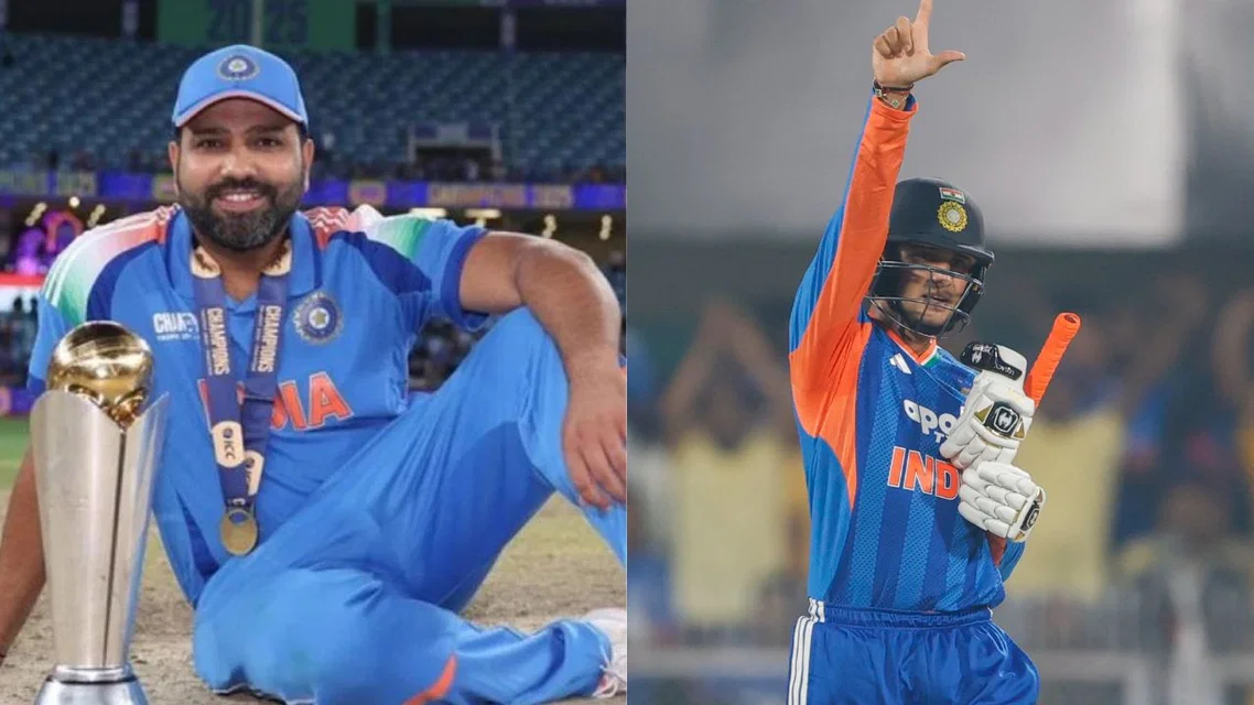 Rohit Sharma and Abhishek Sharma [Source: @CricCrazyJohns, @BCCI/x]