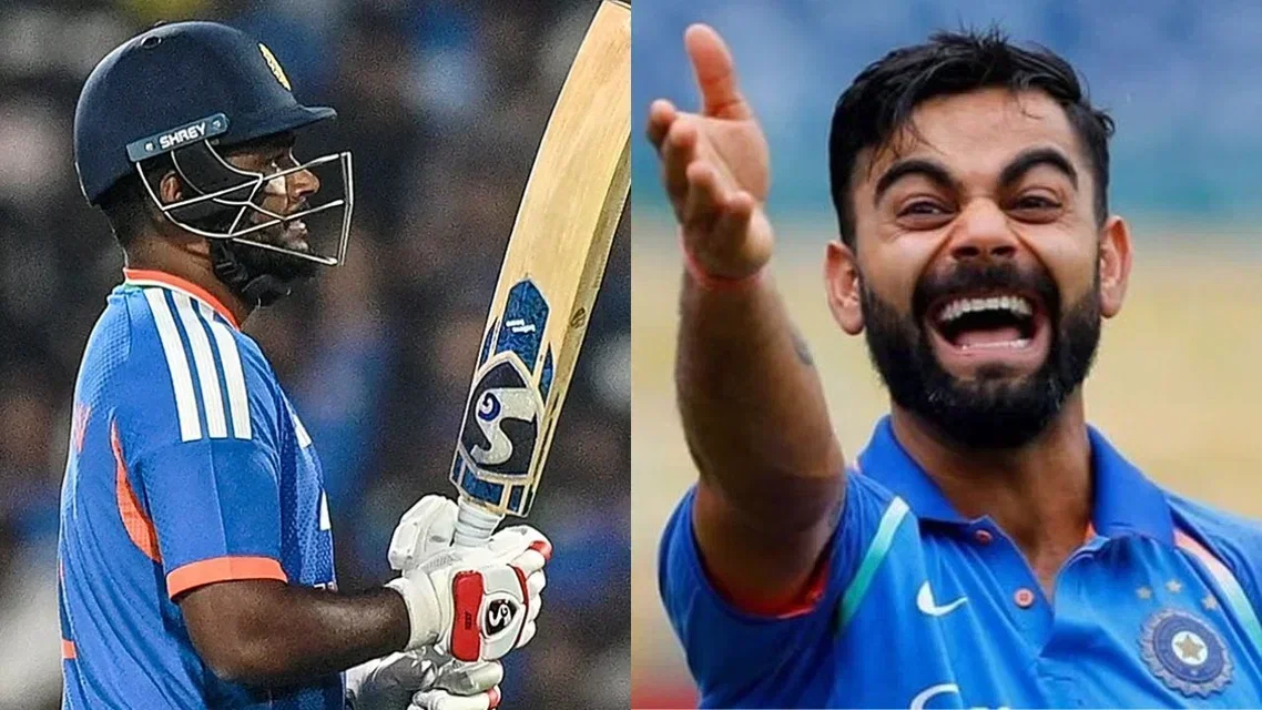 Sanju Samson and Virat Kohli for India [Source: X]