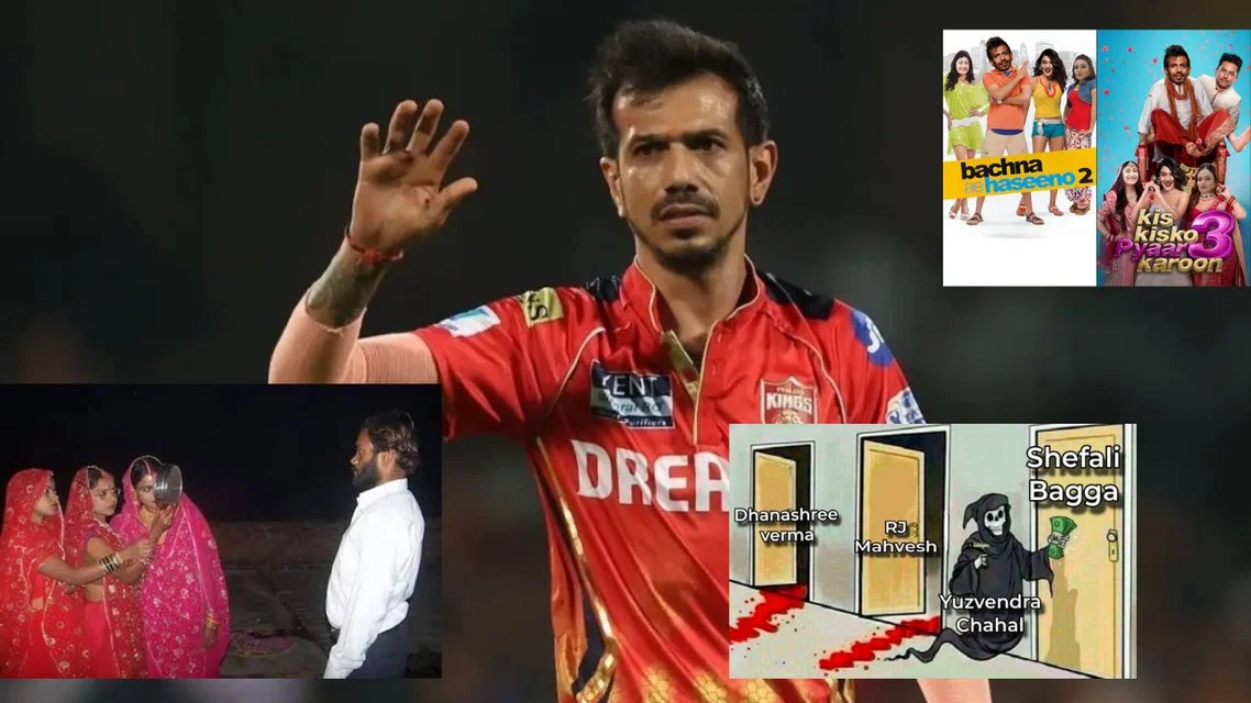 Fans react to Yuzvendra Chahal [Source: @rohit_jswl/x]