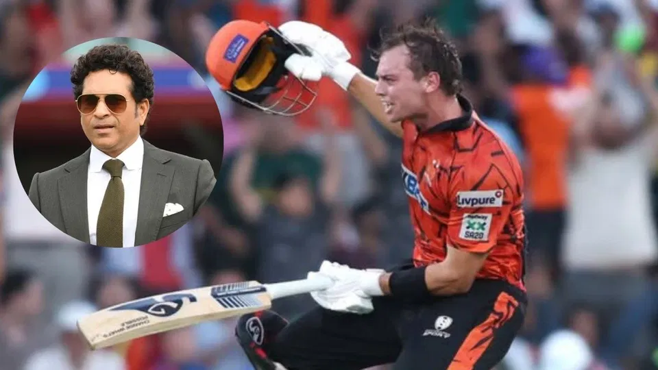 ट्रिस्टन स्टब्स तेंदुलकर द्वारा साइन किए गए बल्ले के साथ [Source: X]