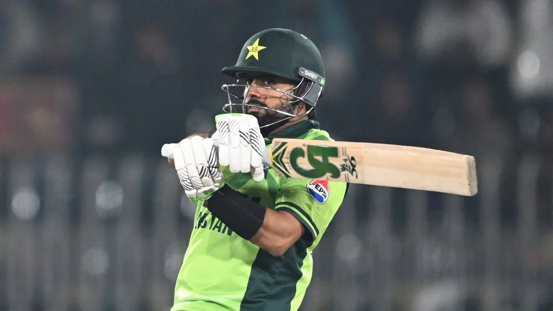 Babar Azam was demoted to middle order in PAK vs AUS 1st T20I [Source: AFP]