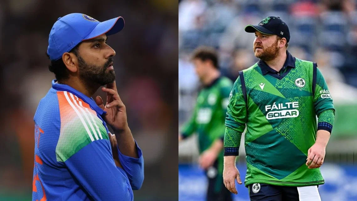 Rohit Sharma and Paul Stirling [Source: X]