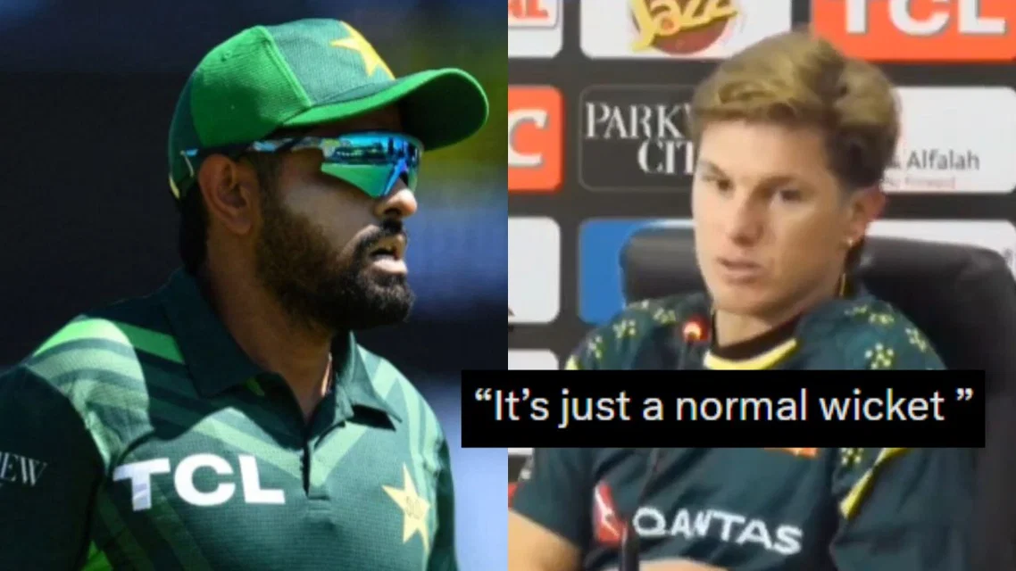 Babar Azam and Adam Zampa [Source: @dubai_152, @Cricsam01/x]