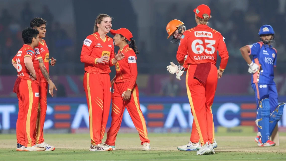 Gujarat Giants defeat Mumbai Indians in WPL 2026 [Source: @wplt20/x]