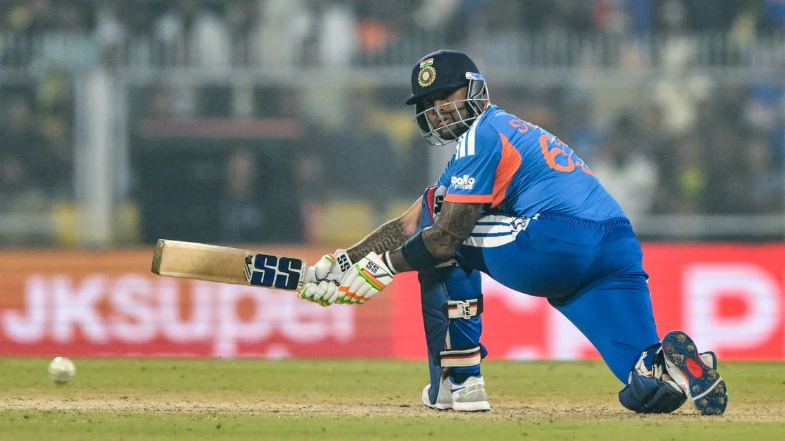 Suryakumar Yadav attained a historic feat [Source: AFP]