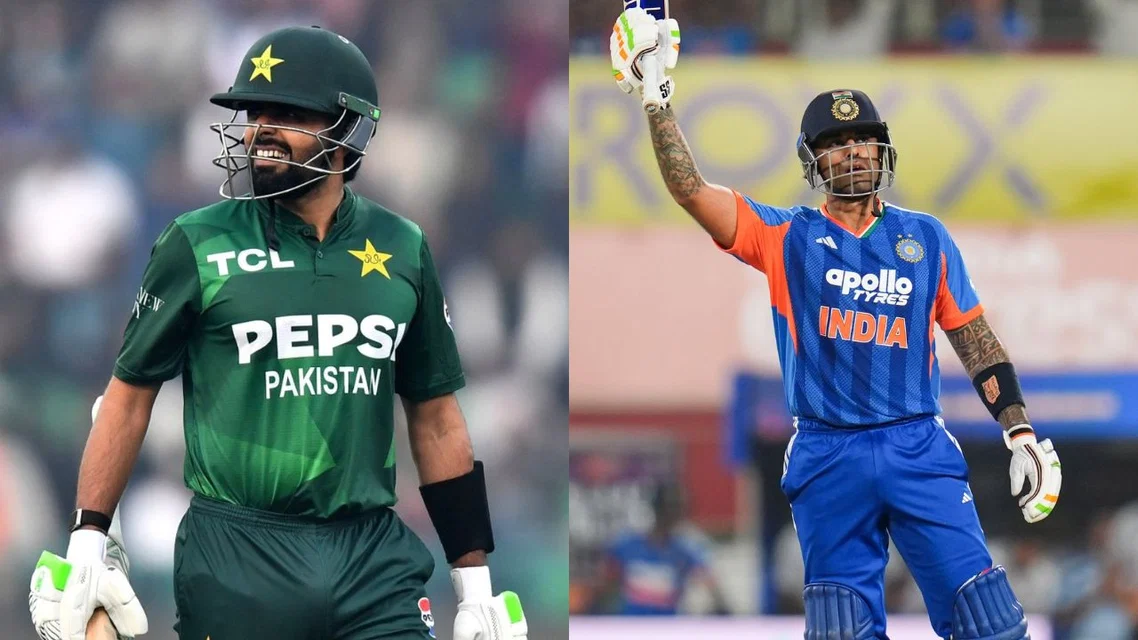 Babar Azam and Suryakumar Yadav [Source: @Saabir_Saabu01/x]